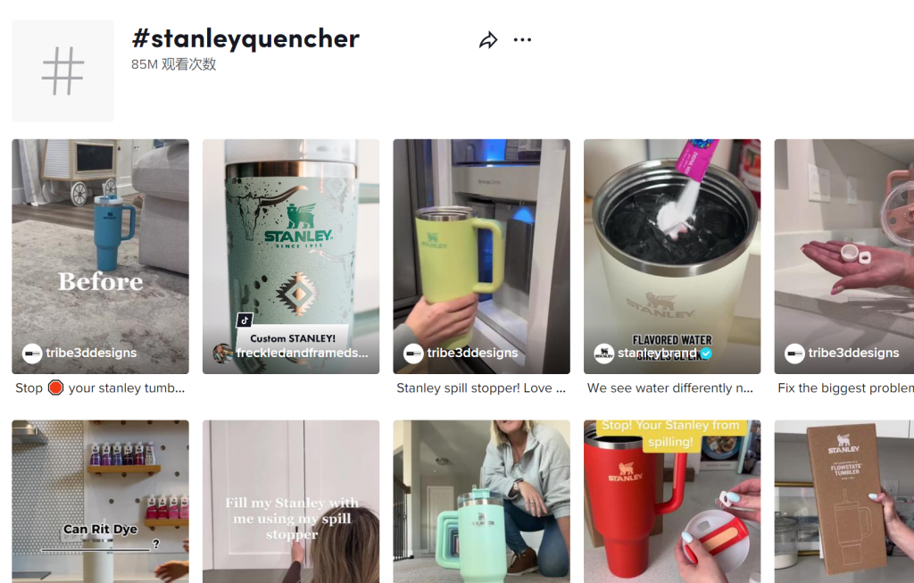 假如给你一个水杯,你会如何做品牌营销?- Stanley tumbler 一款产品卖爆一个品类