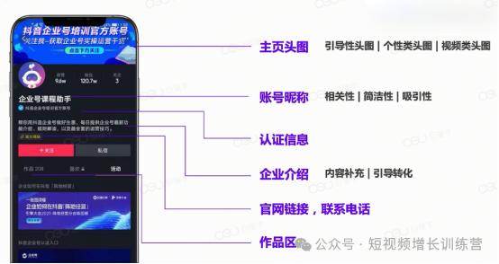 从0-1玩转抖音企业号：主页转化的设置技巧