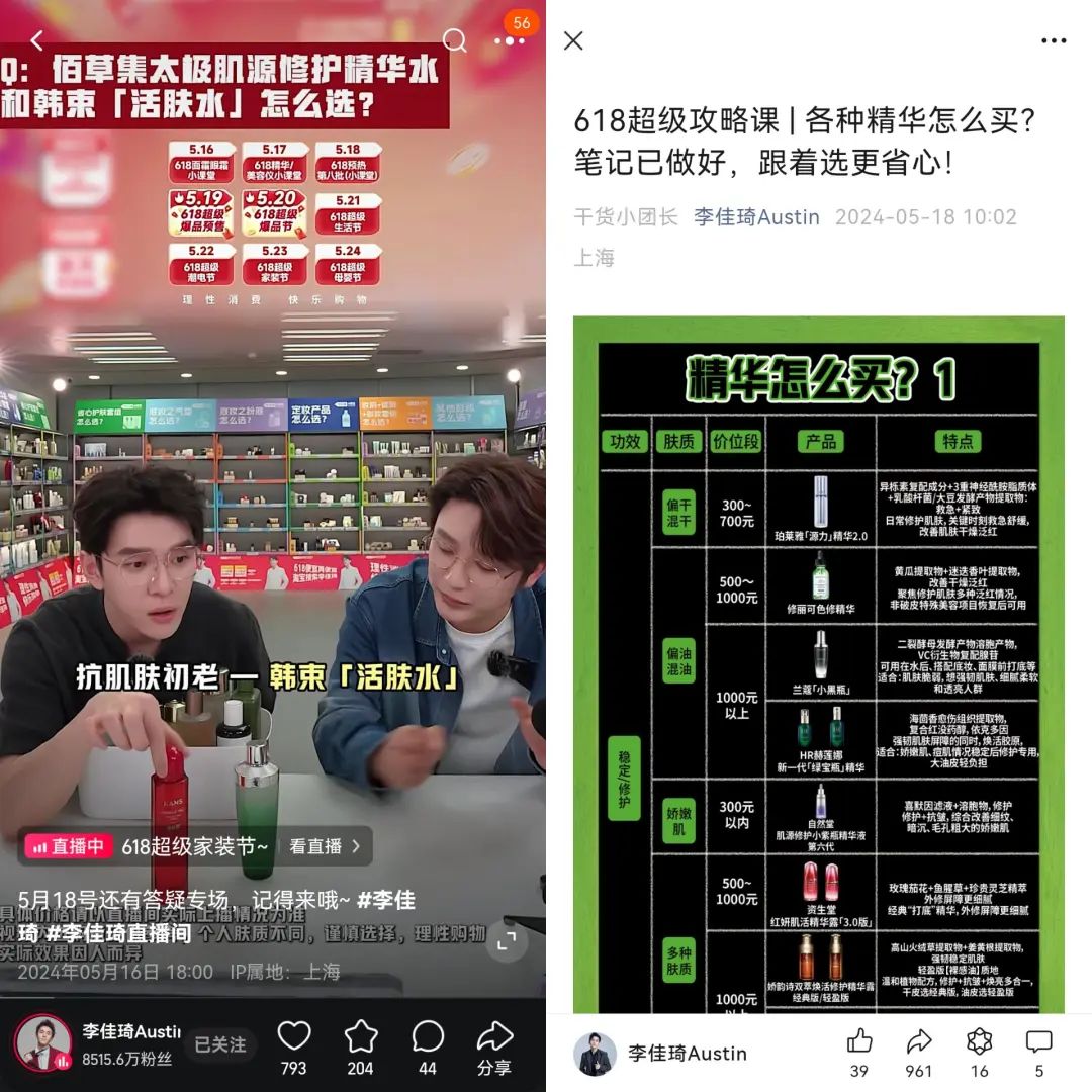 小杨哥消失,李佳琦喊“难”,头部主播618众生相