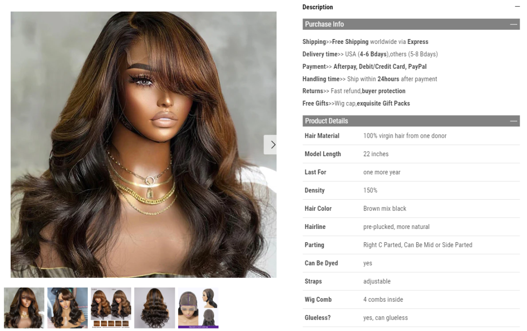 访问量百万,出海美国的顶级假发品牌 Luvmehair 研究!