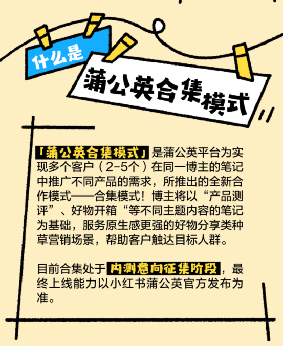 星原解读 | 蒲公英内测&ldquo;合集模式&rdquo;！小红书商业化的又一大招？