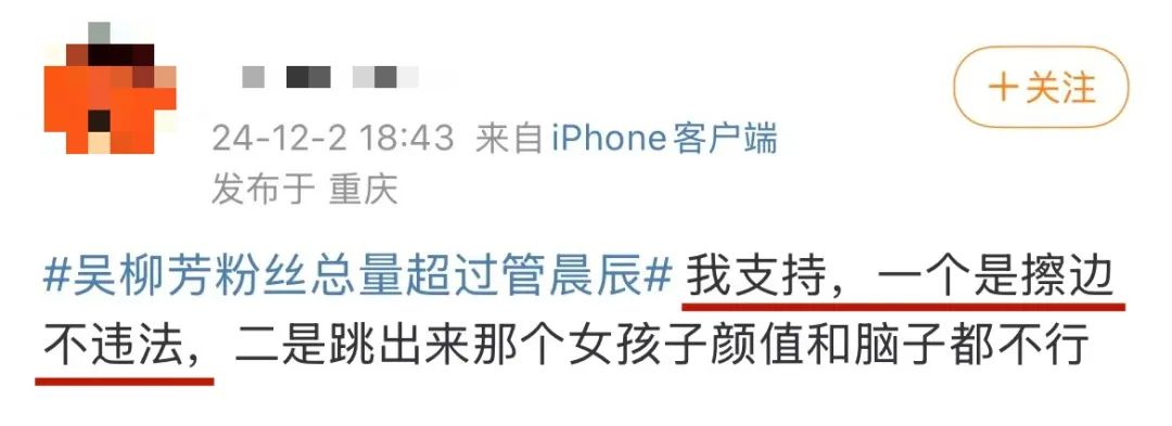 网友们给吴柳芳单开了一套&ldquo;道德标准&rdquo;
