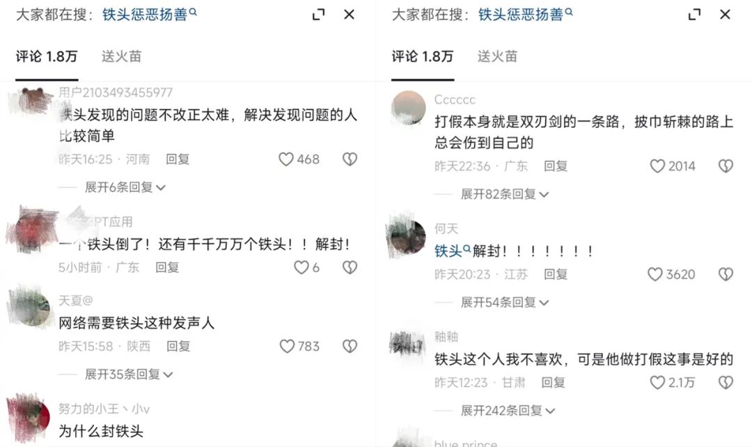 全网封号！500万粉打假网红&ldquo;铁头惩恶扬善&rdquo;凉了，原因是？