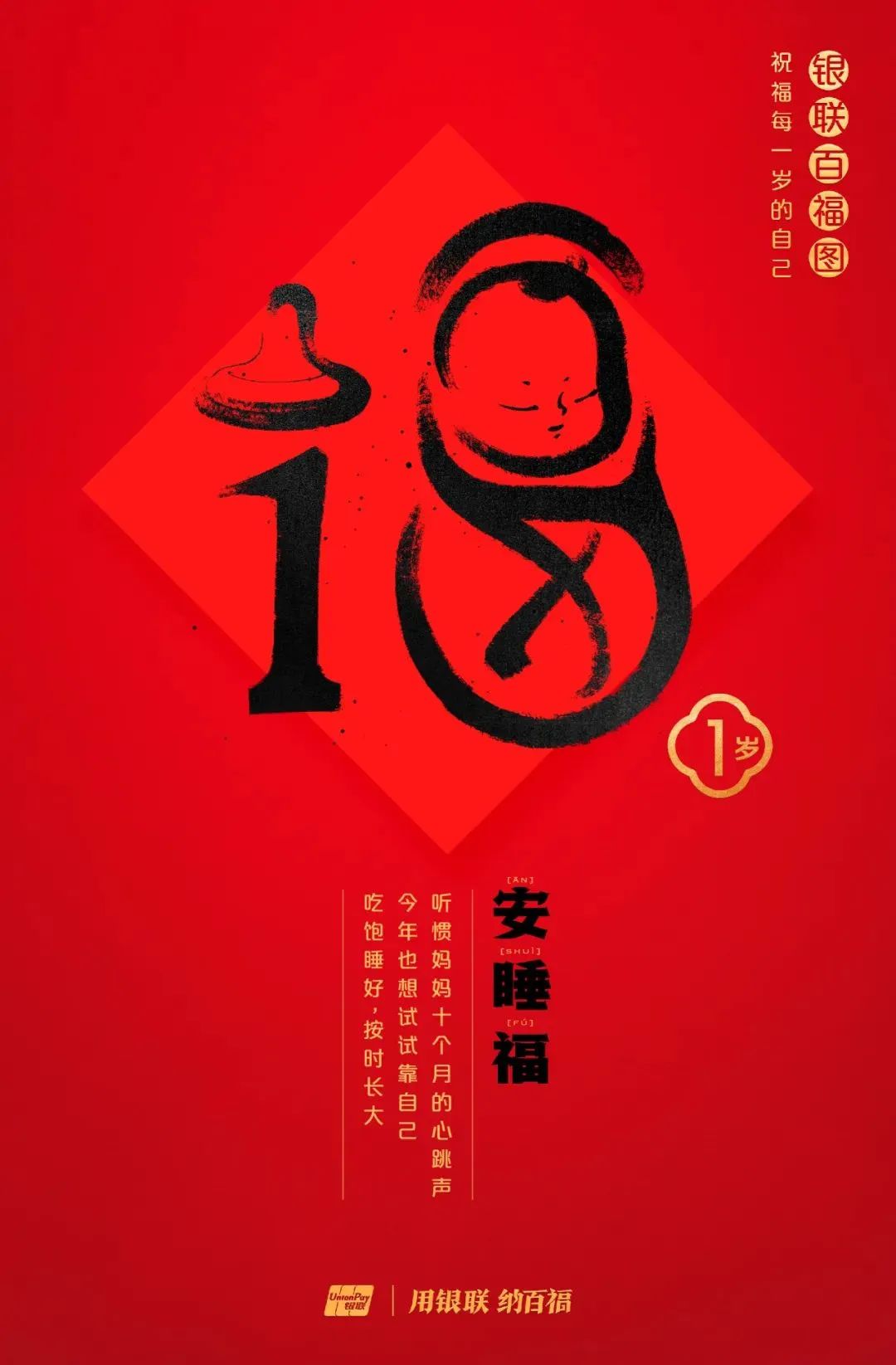 中国银联百福图,演绎“福”字的100种写法