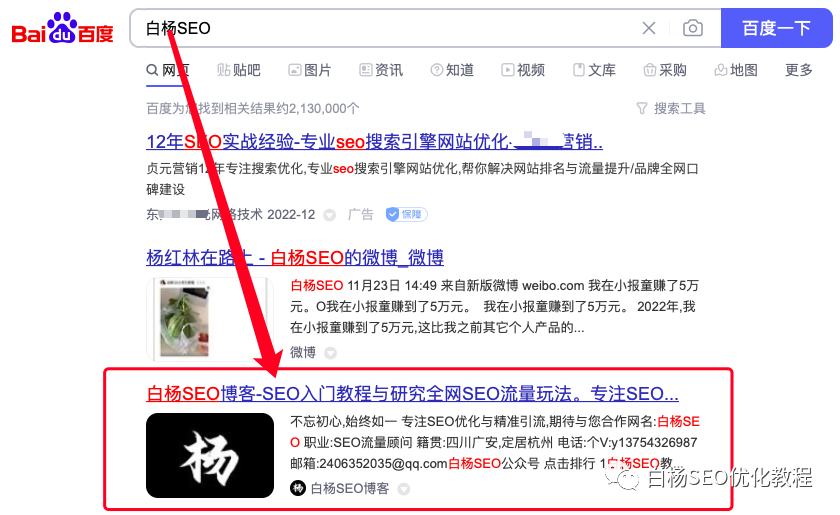 白杨SEO:自媒体SEO是什么?小白可以学会吗?怎么做?【举例】