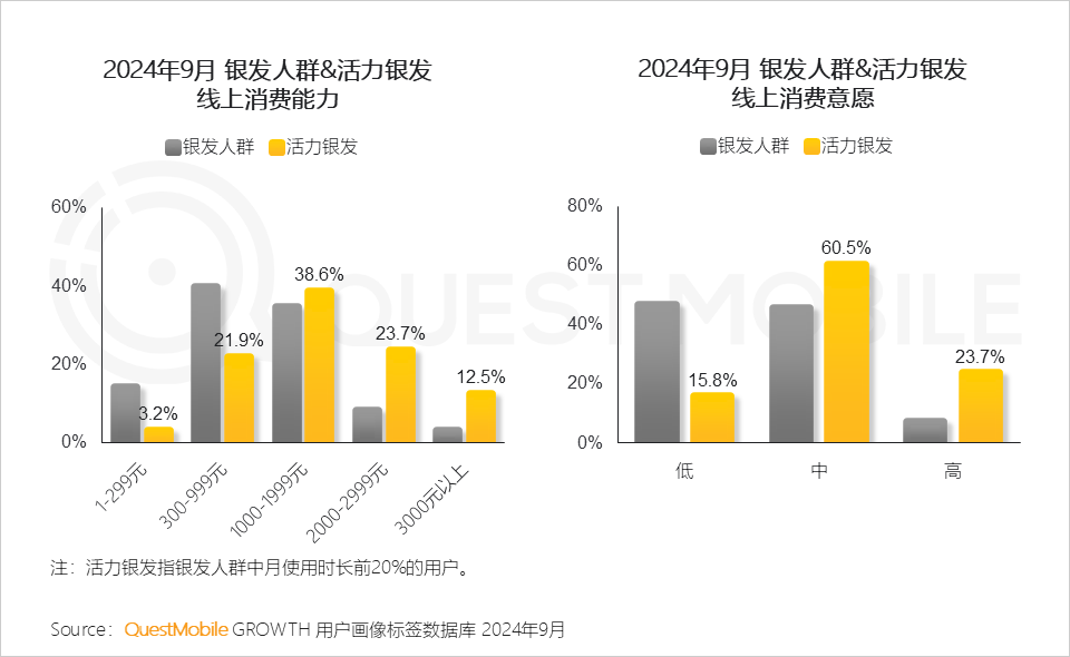 QuestMobile 2024银发人群洞察报告:3.29亿银发用户每月人花129小时上网,短视频总时长占比超35%!