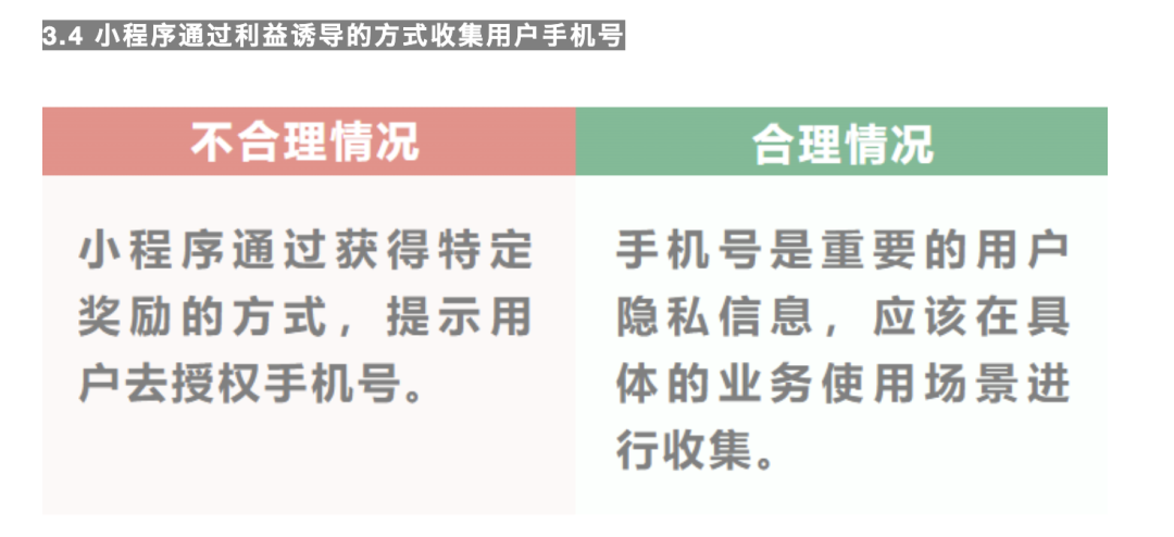 曾经小程序不让搜集用户手机号的规范,现在起了涟漪