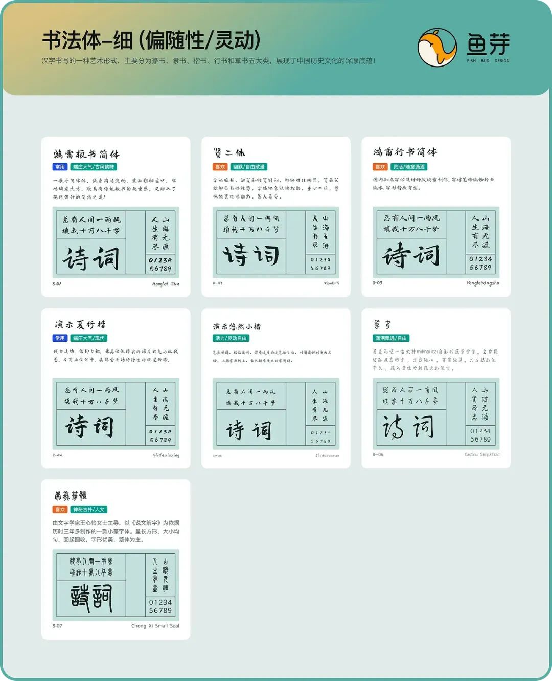 100+免费商用字体归纳分享!