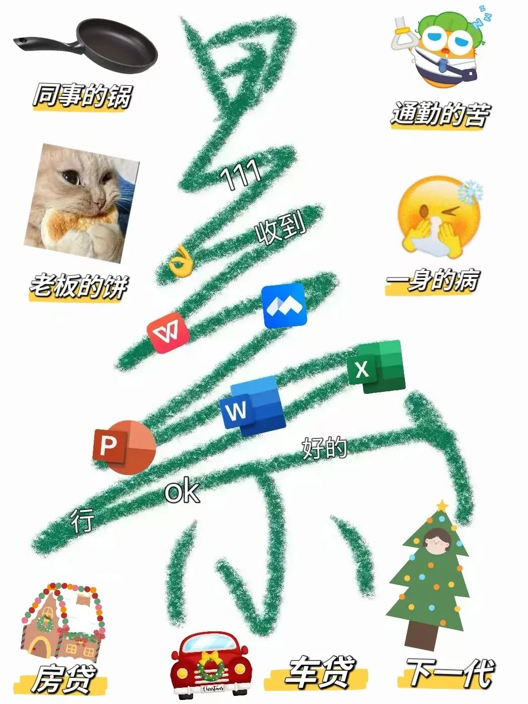 圣诞来袭,打工人也有自己的圣诞树