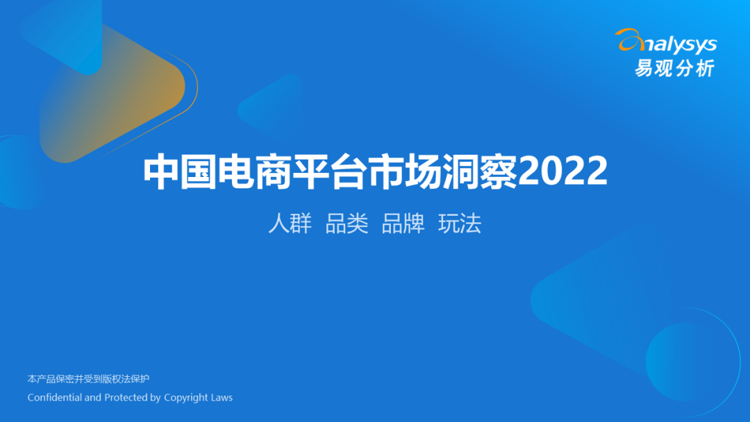 2022年中国电商平台市场洞察