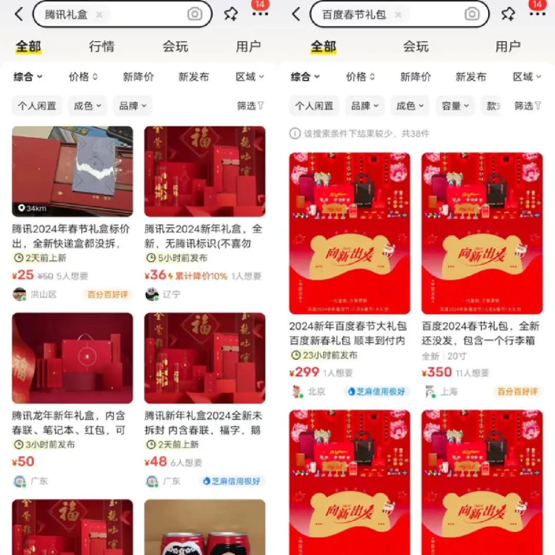 大厂春节礼盒走红二手平台,假期倒卖狂赚20万