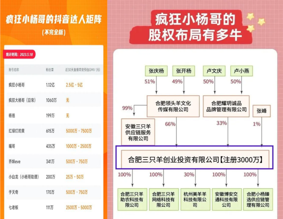 小杨哥的“三只羊”被立案调查