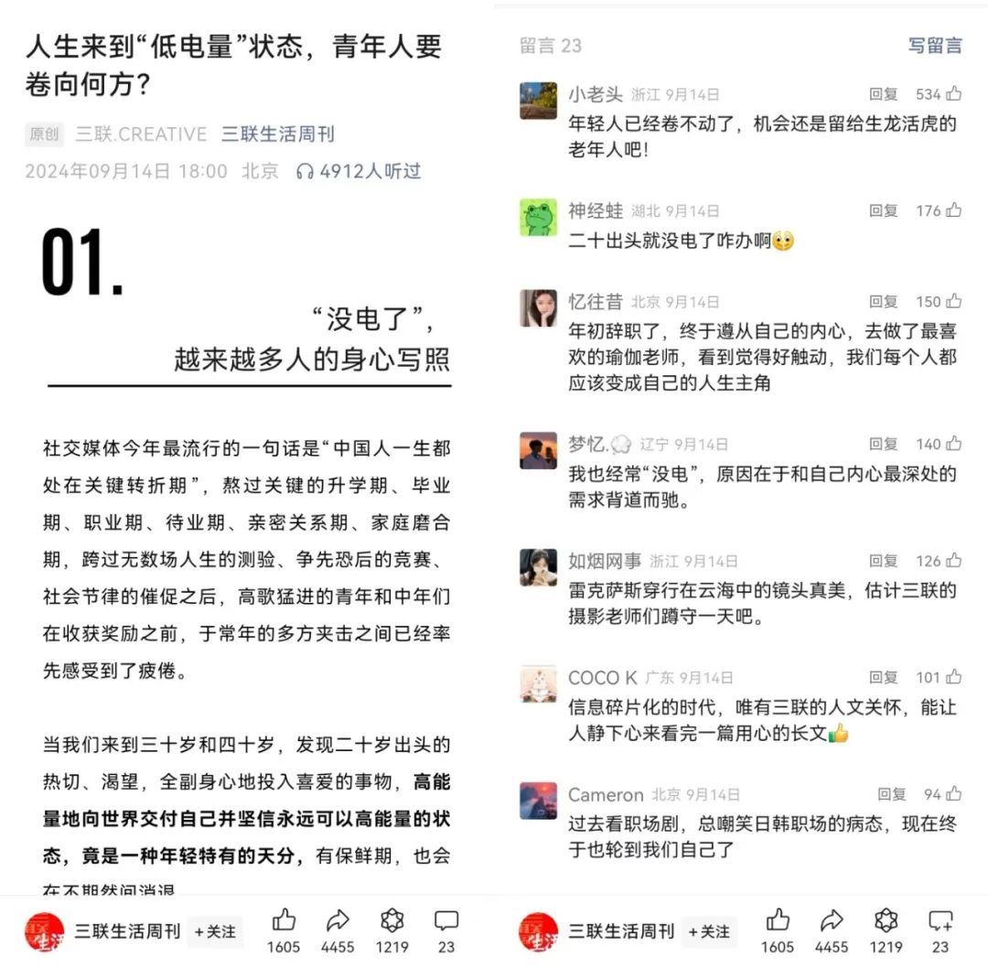 青年人进入&ldquo;低电量&rdquo;，共情营销该掉头了