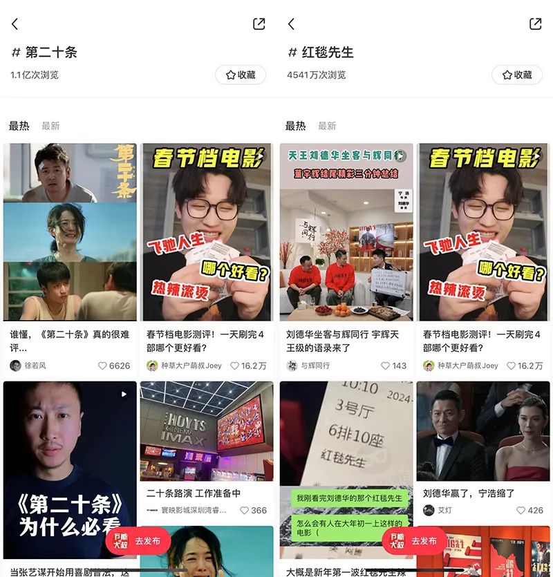 “两微抖红”四大平台宣发数据对比:《热辣滚烫》凭啥能赢《飞驰》《二十》《红毯》?
