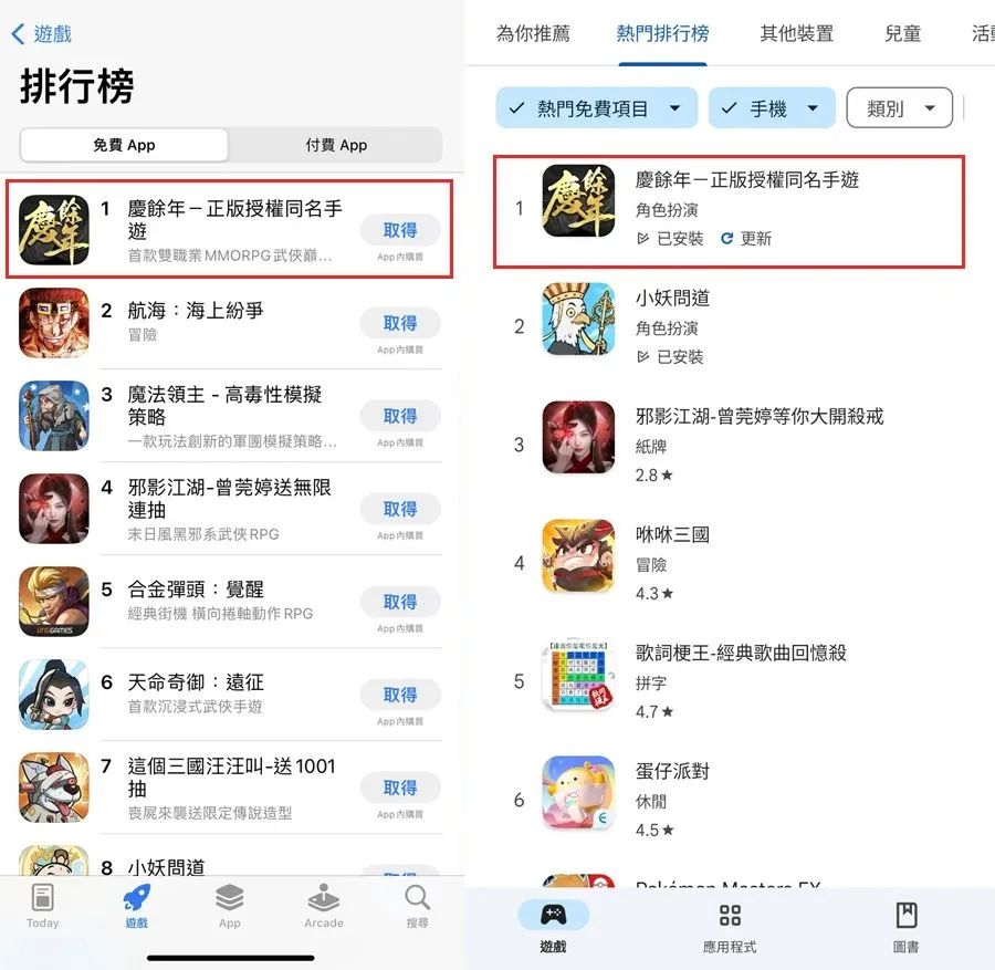 《庆余年》手游港澳台双榜第一、泰国版蓄势待发 文化输出盛趣先行