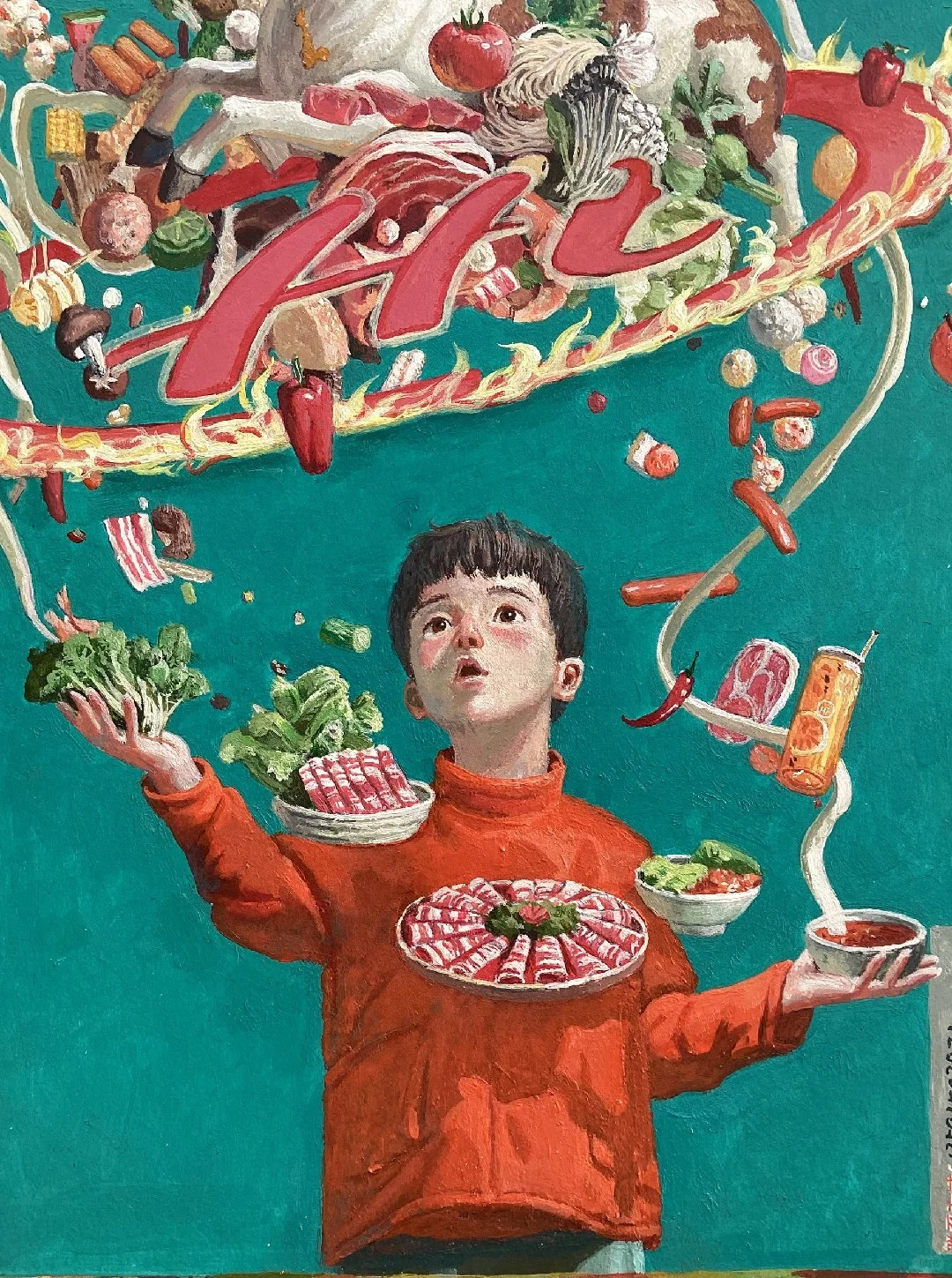 海底捞“画牛送牛”活动,炸出一堆民间高手