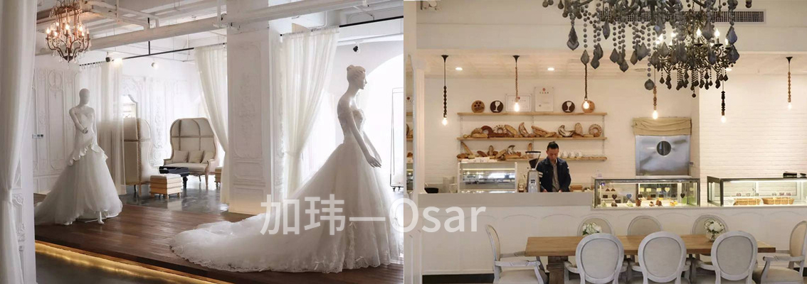 一家婚纱店在开下午茶 一家婚纱店在开下午茶