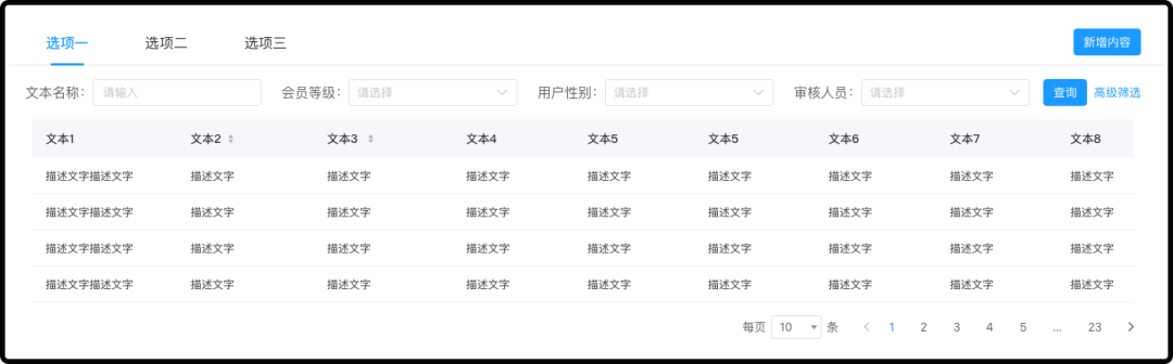 B端设计案例解析!一次性掌握8种表格展示样式