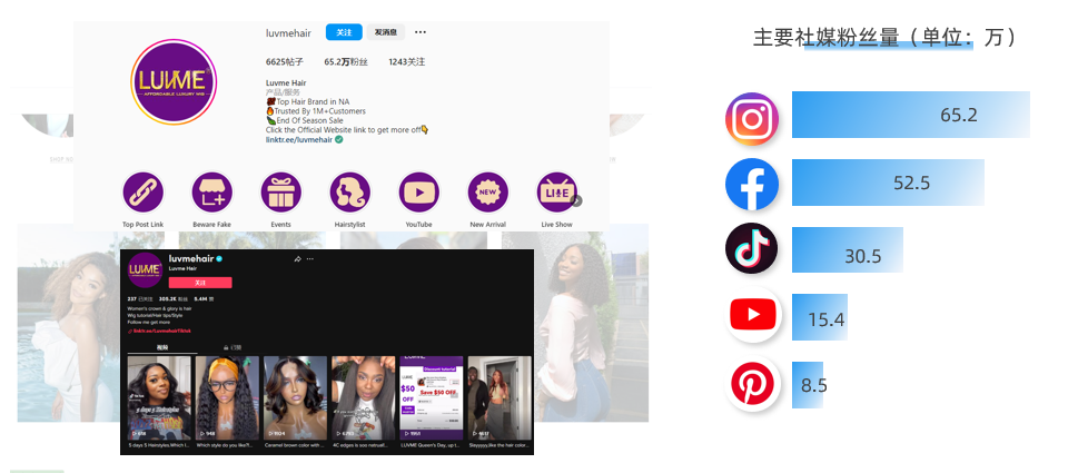 访问量百万,出海美国的顶级假发品牌 Luvmehair 研究!