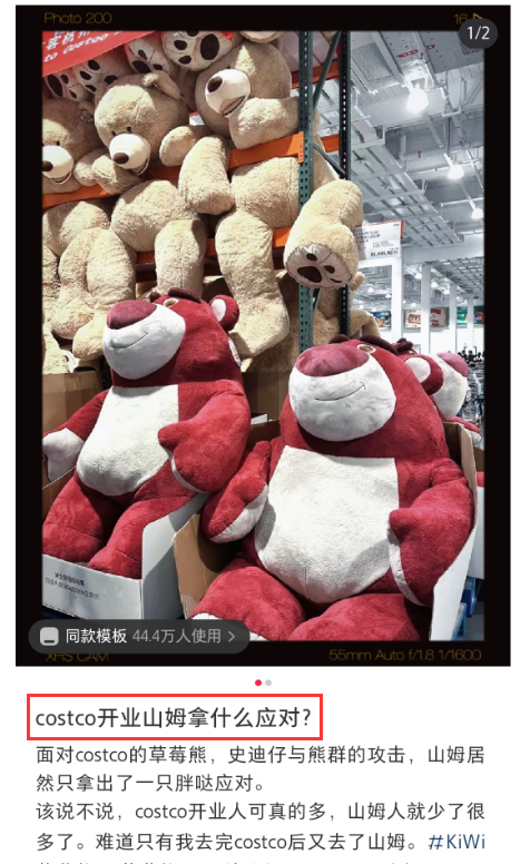 杭州&ldquo;绑架式&rdquo;疯抢草莓熊，山姆傻眼了！