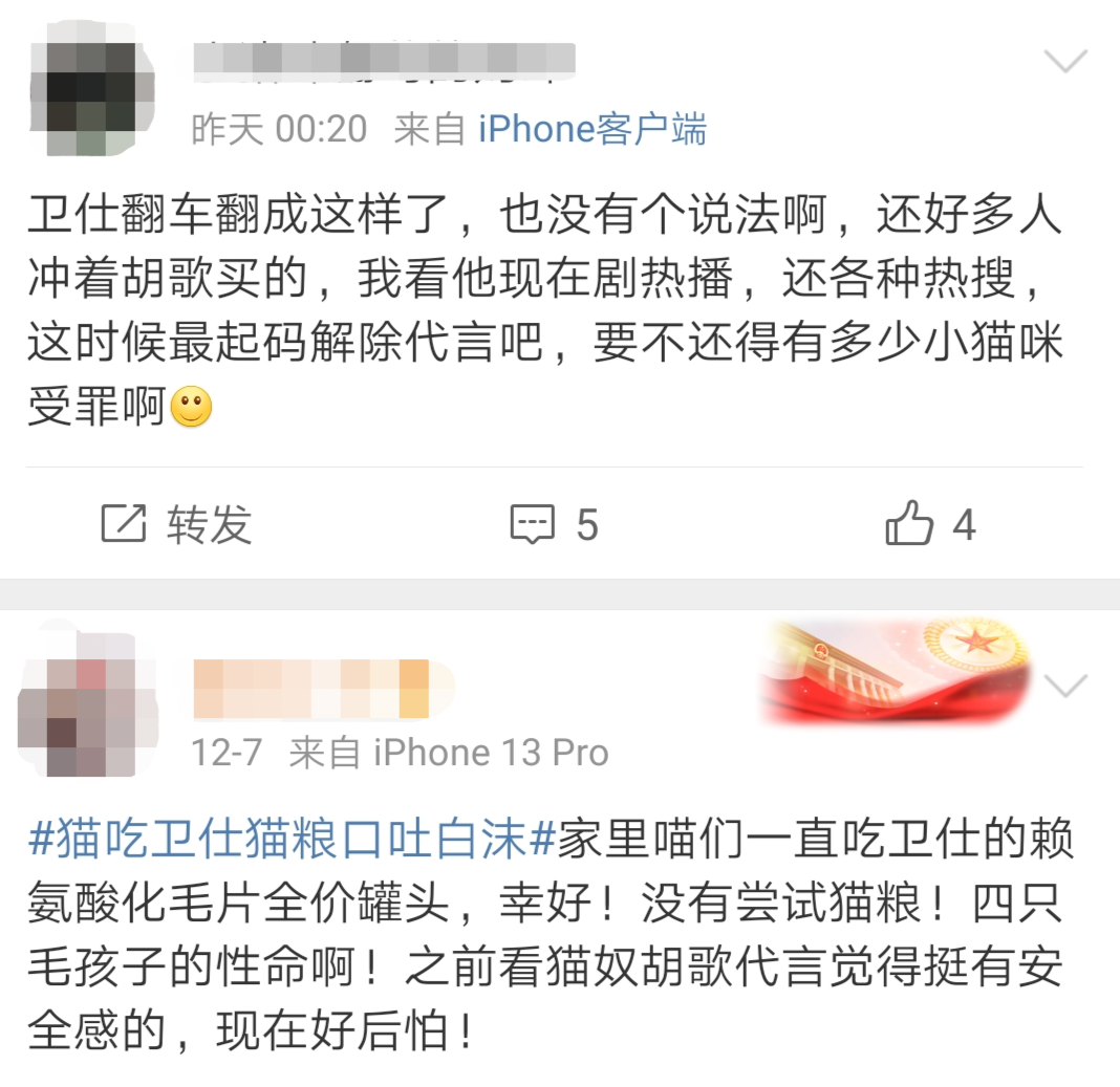 胡歌代言翻车,四猫丧命?