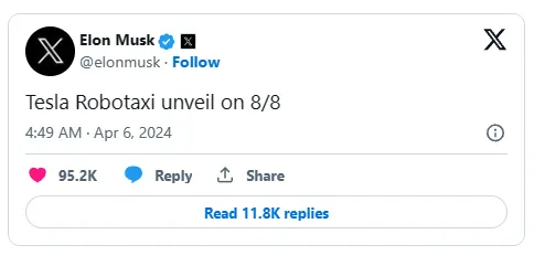 &ldquo;借势&rdquo;特斯拉的出行平台们，能否实现Robotaxi的&ldquo;五年之约&rdquo;？