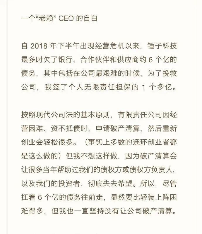 罗永浩,难逃一“锤”