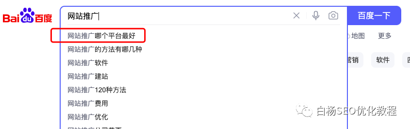 白杨SEO:网站建设与网站推广哪个流量大?说说SEO关键词怎么选?