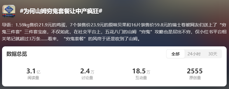 为何山姆的“穷鬼套餐”不想卖给穷人?