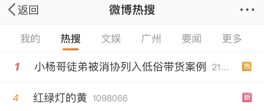 小杨哥徒弟“红绿灯的黄”成功复播带货,被点名后毫无影响?