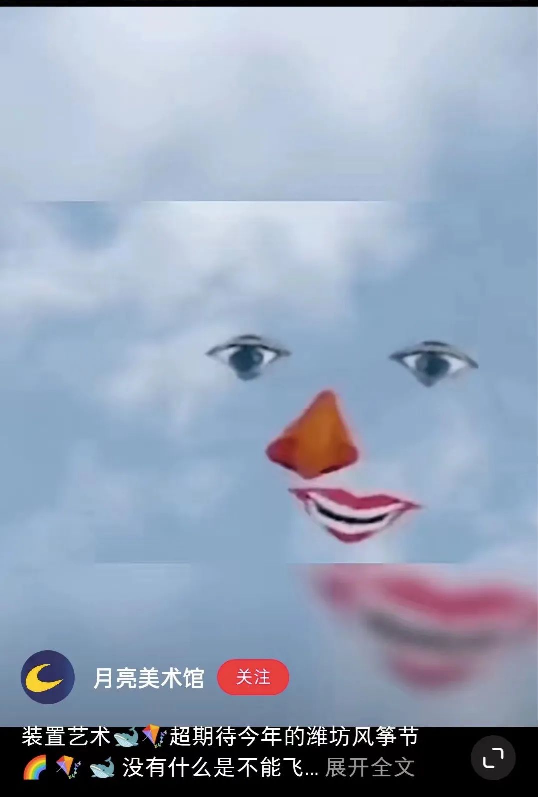 除了秦始皇变形计，雪王和天猫也被潍坊放了风筝