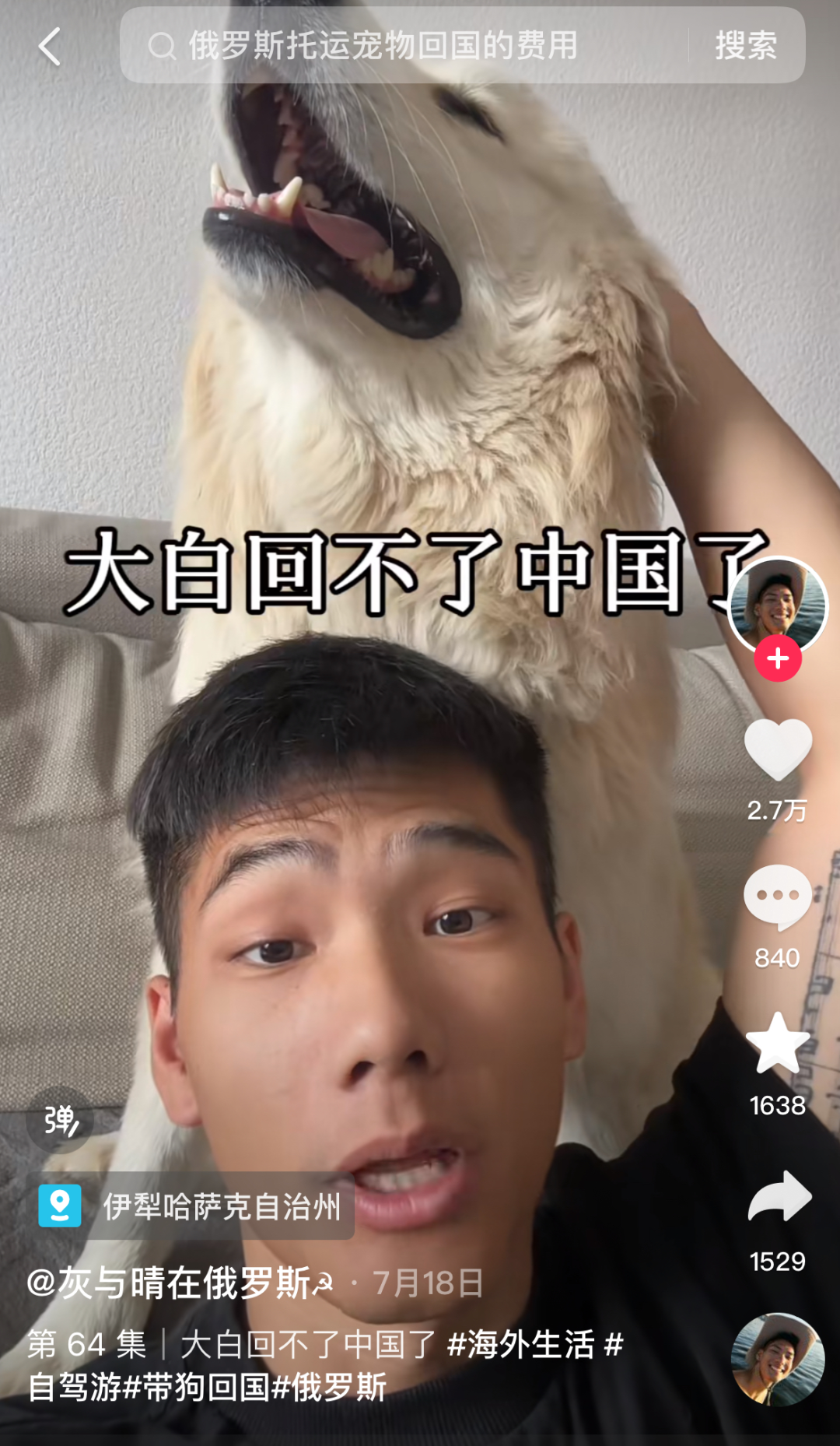 后悔和父母出游的年轻人,正在计划带宠物旅行