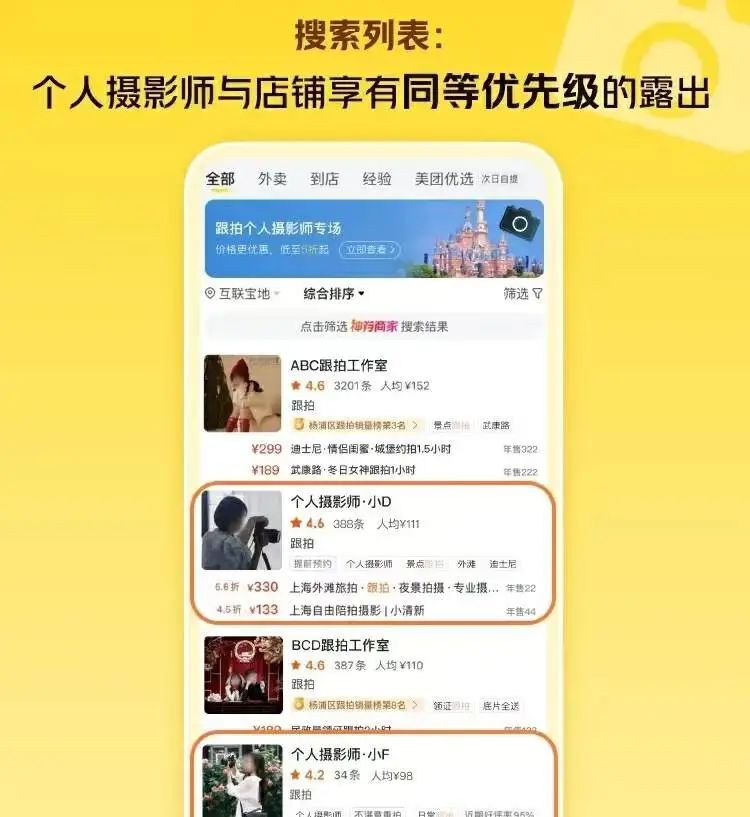 独家|美团开放个人摄影师入驻,搅热500亿市场?
