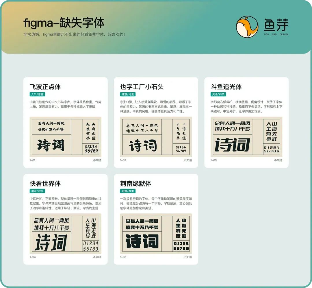 100+免费商用字体归纳分享!