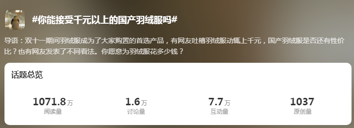 千元羽绒服惹争议,国产品牌就该挨骂?