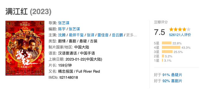 《满江红》的票房第一,不靠偷,靠声明?