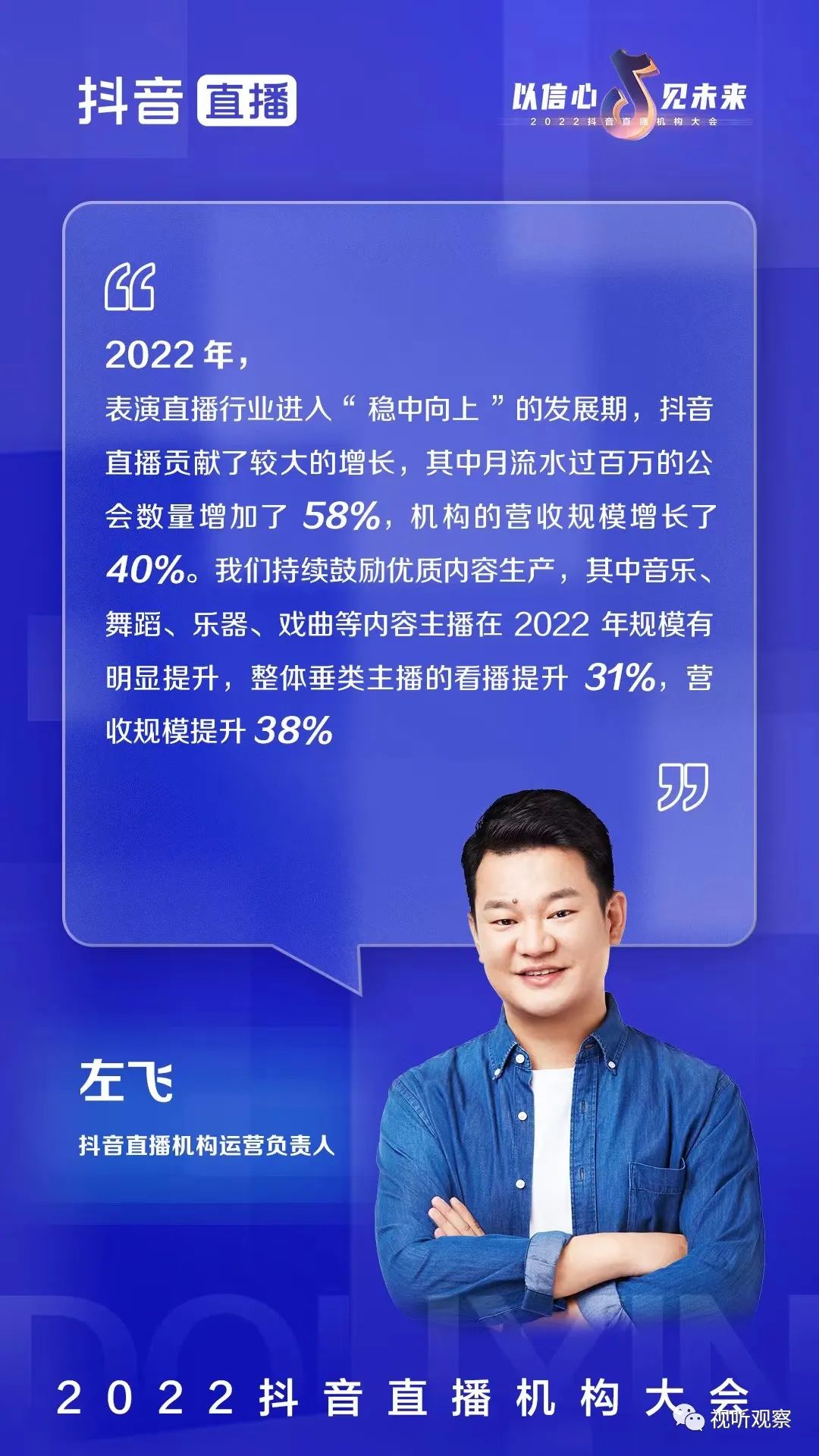 解读2022抖音直播机构大会:坚定信心,多极增长,共创未来