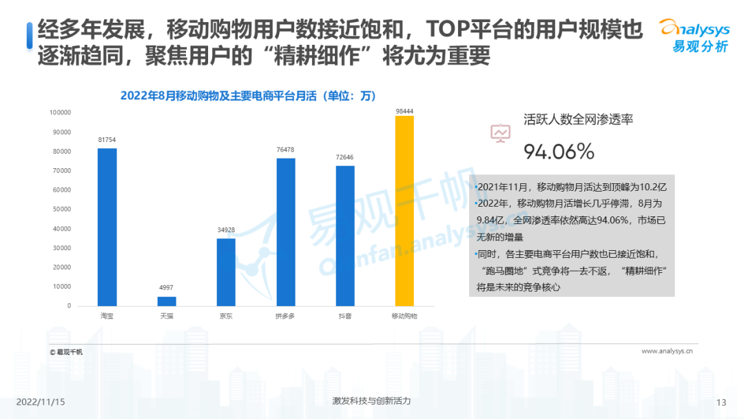 2022年中国电商平台市场洞察