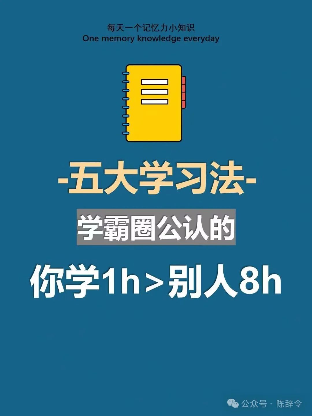 你一定要告别低效学习,来看学霸圈公认的5大超级学习方法。