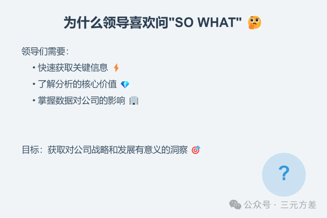 数据分析思维清单42/50:So What思维