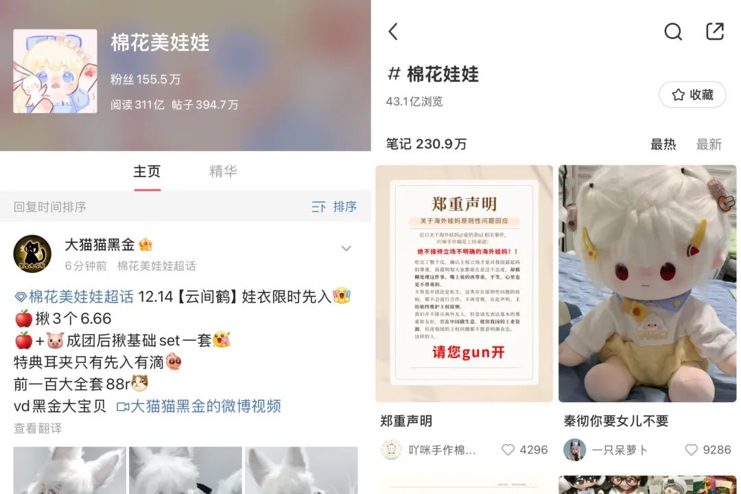 年轻人迷上“棉花娃娃”,在小红书上狂发340万篇笔记