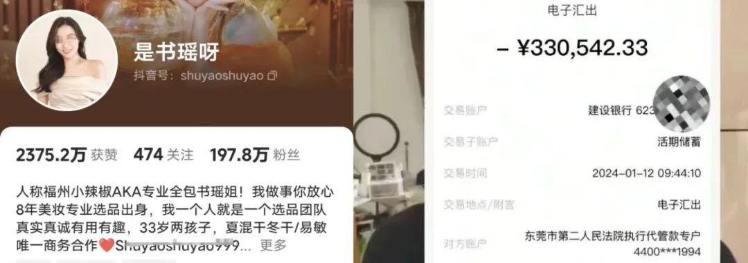 360万粉女网红&ldquo;书瑶&rdquo;骂客户，赔偿33万元！怎么回事？