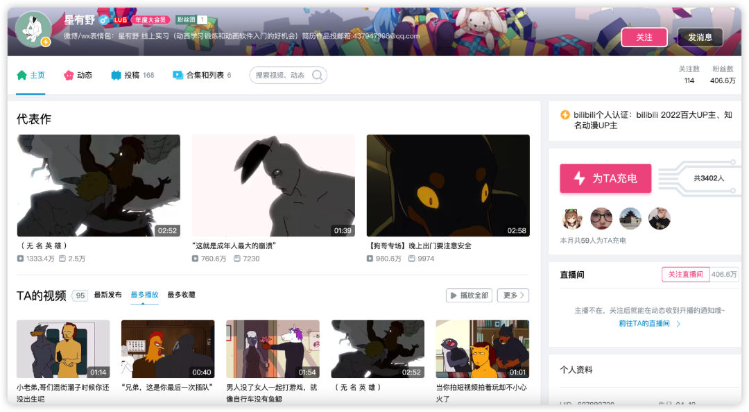 连续12个月登顶B站官方榜,老牌MCN如何成为“百大UP主”孵化机