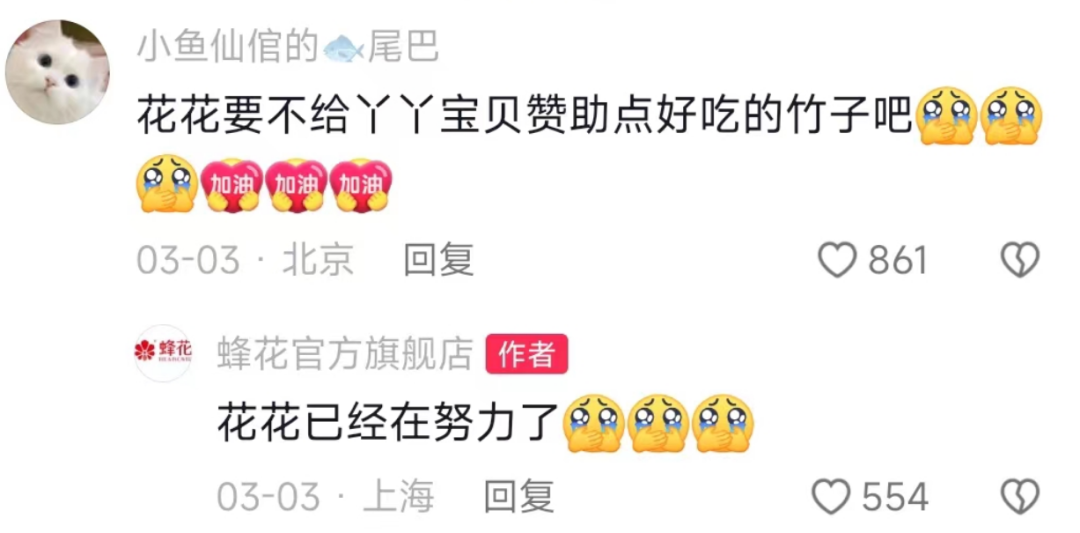 蜂花和汇源争夺熊猫丫丫?网友吵翻天了