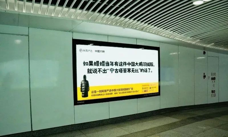 网易严选&ldquo;中国大鹅&rdquo;听劝海报，文案太有梗了