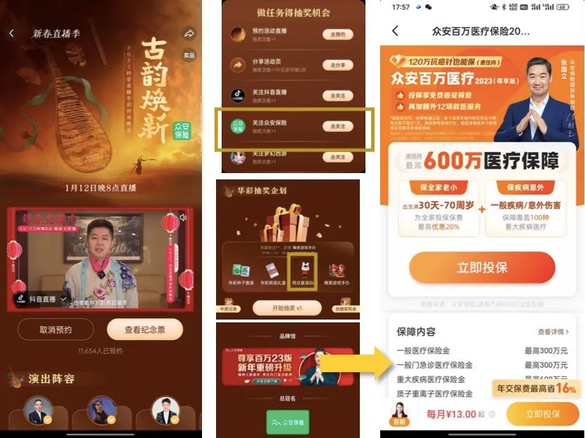 众安保险携手抖音《华彩传承晚会》,春节营销如何提升品牌国民度?
